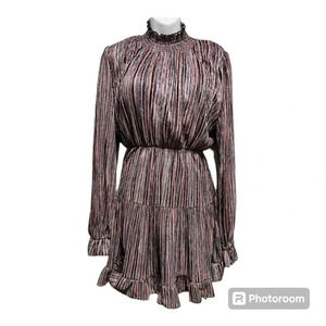 O.P.T fun fabric is flecked with metallic thread